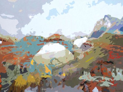 风景迷人 - 12，2024 年（布面油画） 作者 霍莉·博鲁克