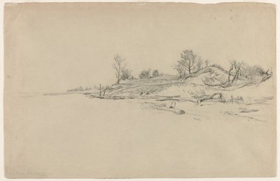 安大略湖沙丘c。 1874年。 作者 荷马·道奇·马丁