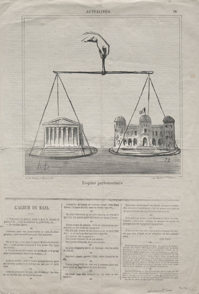 第10号现实：1870年的议会制。 作者 奥诺雷·杜米埃