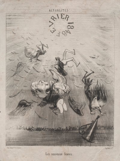 第140号现实：1850年的新伊卡洛斯。 作者 奥诺雷·杜米埃