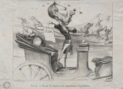 第81号现实：1850年特别代表可可·罗米乌（Coco Romieu）抵达阿尔萨斯。 作者 奥诺雷·杜米埃
