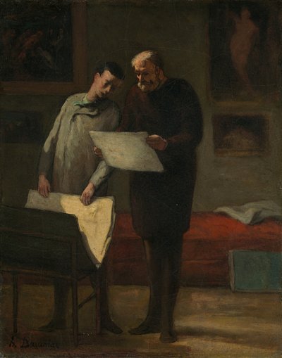 给一个年轻艺术家的建议，1865-1868。 作者 奥诺雷·杜米埃
