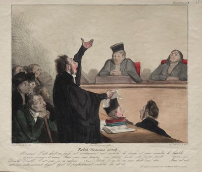 Caricaturana，图版44：Robert-Macaire，律师，1837年。 作者 奥诺雷·杜米埃