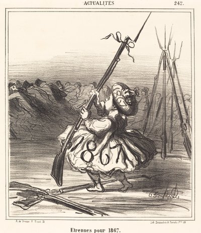 1867 年的条目 作者 奥诺雷·杜米埃