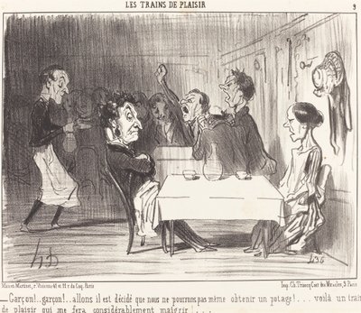 孩子！......孩子！......快点，决定了 作者 Honoré Daumier