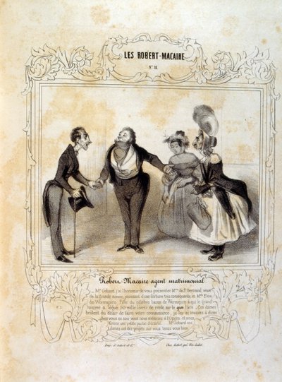以《Les Cent》和《Robert Macaire》为题的思想和传说Philipon 作者 奥诺雷·杜米埃
