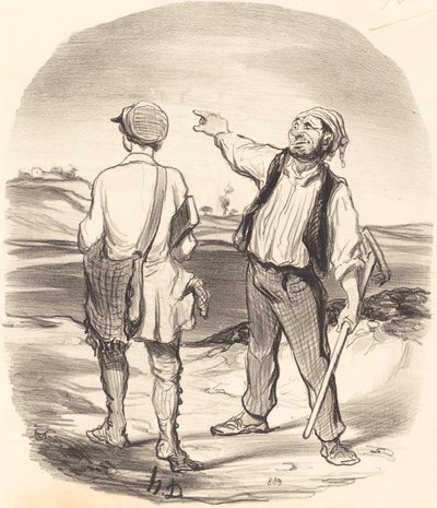 我看到一只野兔......八天前! 作者 奥诺雷·杜米埃