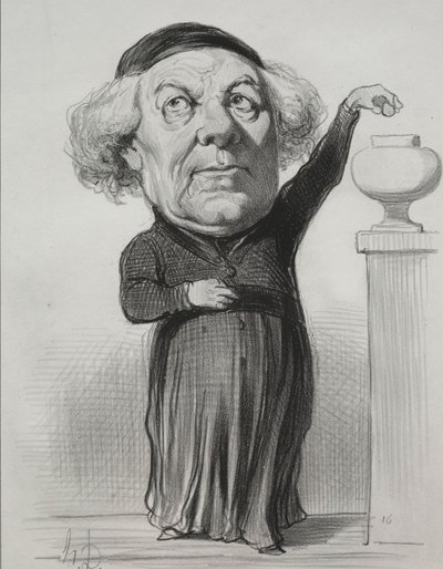 让·雅克·费耶特（Jean Jacques Fayet），奥尔良主教，1849年。 作者 奥诺雷·杜米埃
