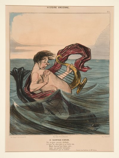 救援 D 作者 Honoré Daumier