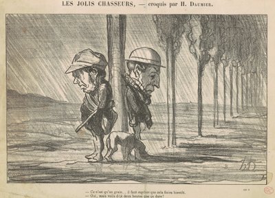 优秀的猎人》(Les Jolis Chasseurs) 作者 奥诺雷·杜米埃