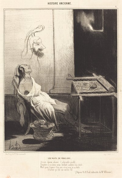 佩内洛普之夜 作者 奥诺雷·杜米埃