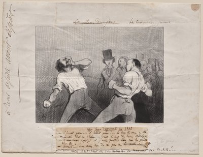 1843 年的理解课 作者 奥诺雷·杜米埃