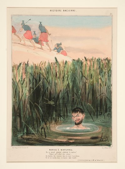 Marius a Minturnes.欣赏这位伟大将军的恶意 作者 奥诺雷·杜米埃