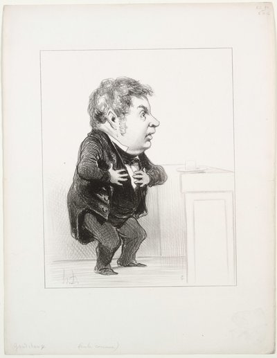 米歇尔·古乔（Michel Goudchaux），1849年。 作者 奥诺雷·杜米埃