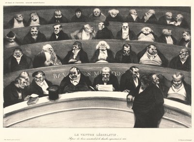 议会的肚子 作者 Honoré Daumier