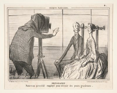 摄影。获得优美姿势的新方法，来自 Croquis Parisiens 作者 奥诺雷·杜米埃
