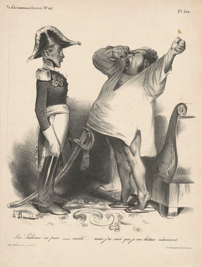 Sire！Lisbonne est prise... (陛下！里斯本被占领了......) 作者 奥诺雷·杜米埃