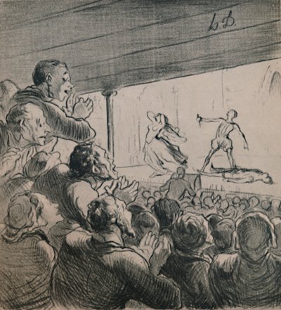 戏剧，约1860年代，1946年。 作者 奥诺雷·杜米埃