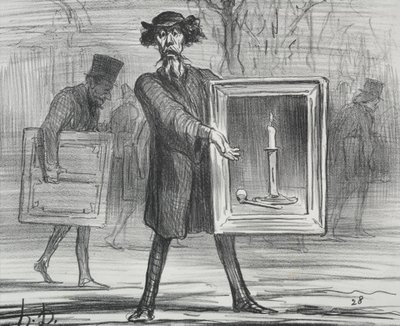 1859 年的展览会（图版 1）：他们拒绝了，无知者！ 作者 奥诺雷·杜米埃