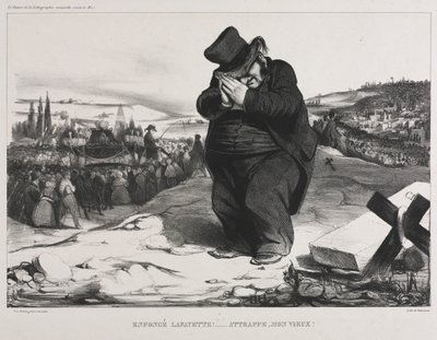 月度协会板块22：拉斐特失败！它为您服务，我的老朋友！，1834年。 作者 奥诺雷·杜米埃