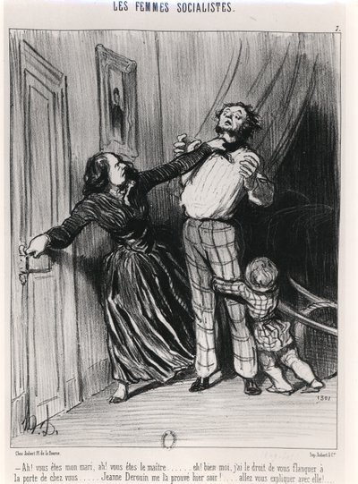 社会主义妇女，1849年 作者 奥诺雷·杜米埃
