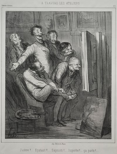 通过电影制片厂，1862年。 作者 奥诺雷·杜米埃