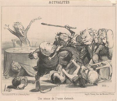 选举联盟会议 作者 Honoré Daumier