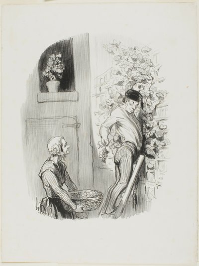 葡萄采摘者》，选自《小布尔乔亚》（Les Bons Bourgeois 作者 奥诺雷·维克托林·杜米埃