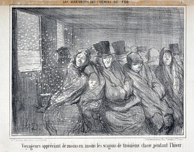 "Les Agrements des Chemin de fer "系列插图 作者 奥诺雷·杜米埃