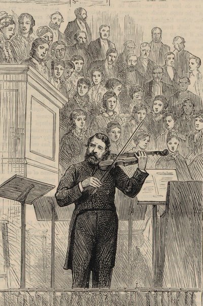 小提琴家和作曲家约瑟夫·约阿希姆（Joseph Joachim）的肖像1831-1907，1877年。 作者 贺拉斯·哈拉尔