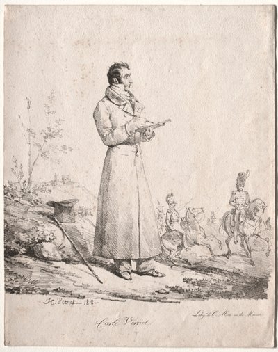 Antoine Charles Horace Vernet，叫卡尔。 作者 埃米尔·让·霍勒斯·韦尔内