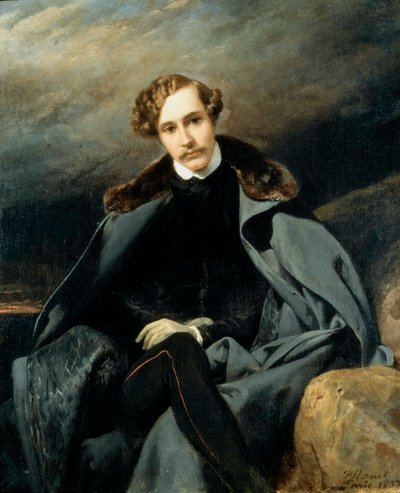 Alexander Ivanovich Baryatinsky亲王的肖像，1815-1879年，1837年。 作者 埃米尔·让·霍勒斯·韦尔内