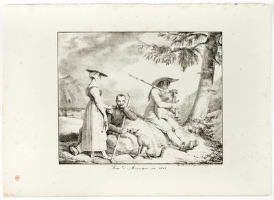 1845 年的奥弗涅 作者 埃米尔·让·霍勒斯·韦尔内