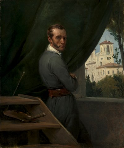 1832年在罗马的自画像。 作者 埃米尔·让·霍勒斯·韦尔内
