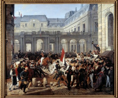 奥尔良公爵离开王宫，前往维尔酒店（7月31日 作者 Emile Jean Horace Vernet