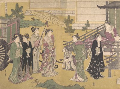 富士的乌拉哈，约1790年。 作者 细田英史
