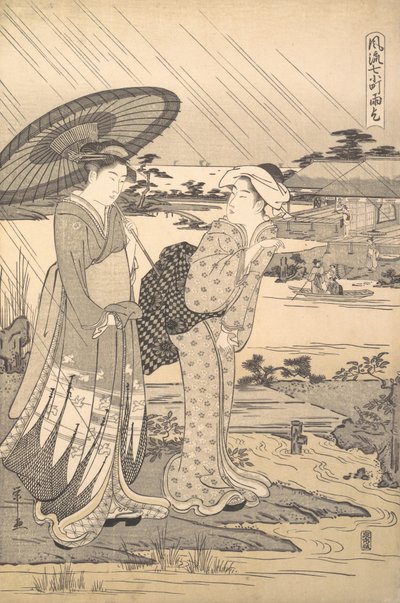 小野之小町祈雨图》，约1791年。 作者 细田英史