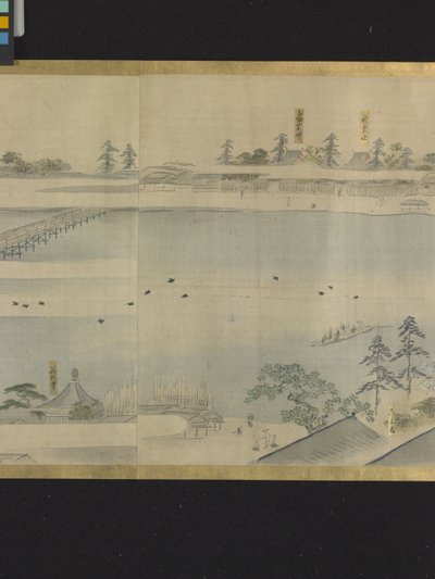 三福神游乐（水墨淡彩纸本） 作者 细田英史