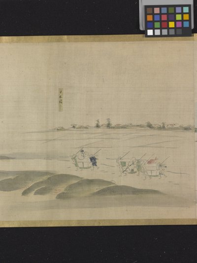 三福神出游（纸本水墨淡彩） 作者 细田英史