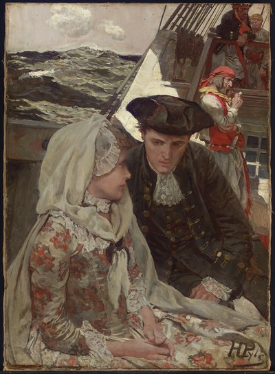安慰的话（布面油画） 作者 Howard Pyle