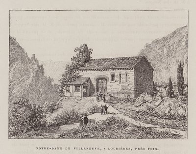 维伦纽夫圣母院, A Lourieres, Pres Foix（雕刻） 作者 休伯特·克莱格（Hubert Clerget）