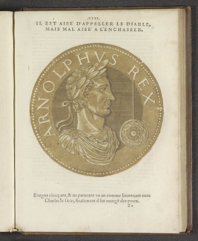 阿尔诺普斯·雷克斯（Arnolphus Rex），摘自“几乎所有皇帝的画像” 作者 休伯特·古尔齐乌斯（Hubert Goltzius）