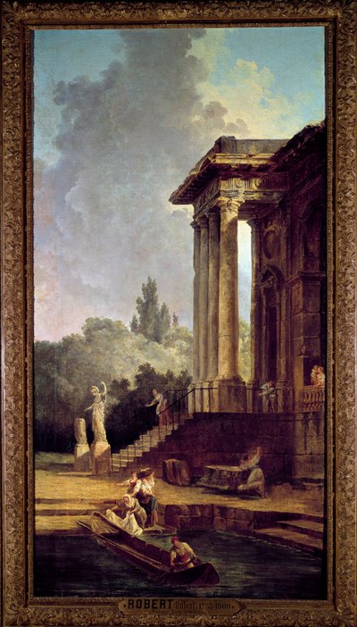 门廊废墟 Hubert Robert (1733-1808) 18 世纪 拉菲特城堡博物馆 (Maisons-Laffitte) 作者 休伯特·罗伯特