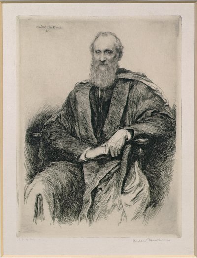 威廉·汤姆森，第一位男爵凯文（1824-1907）英国数学家和物理学家，1891年 作者 休伯特·冯·赫科默