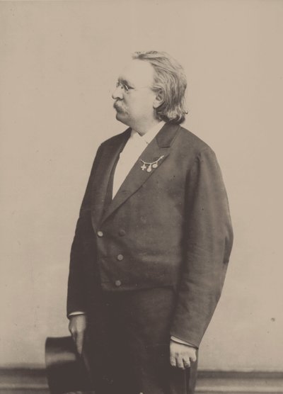 风琴家和作曲家埃德蒙·克雷奇默（Edmund Kretschmer）1830-1908年的肖像。 作者 霍弗特
