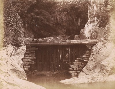 磨坊大坝，1855 年（照片） 作者 休·欧文