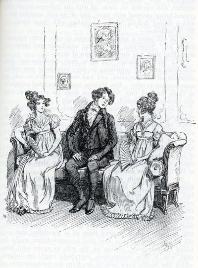 Illustration for "Emma" by Jane Austen (illustration) 作者 休·汤姆森