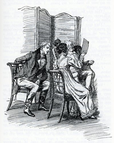 Illustration for "Emma" by Jane Austen. By Hugh Thomson (illustration) 作者 休·汤姆森