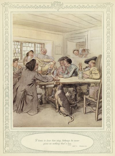 戈德史密斯的插图她弯腰征服 作者 Hugh Thomson