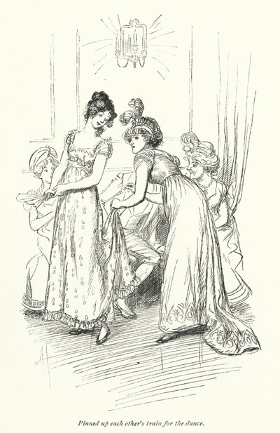 Illustration for Northanger Abbey by Jane Austen (litho) 作者 休·汤姆森